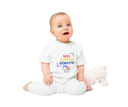 Tricou pentru Copii Mici „Noi Suntem Români” – Confort Organic și Mândrie Națională