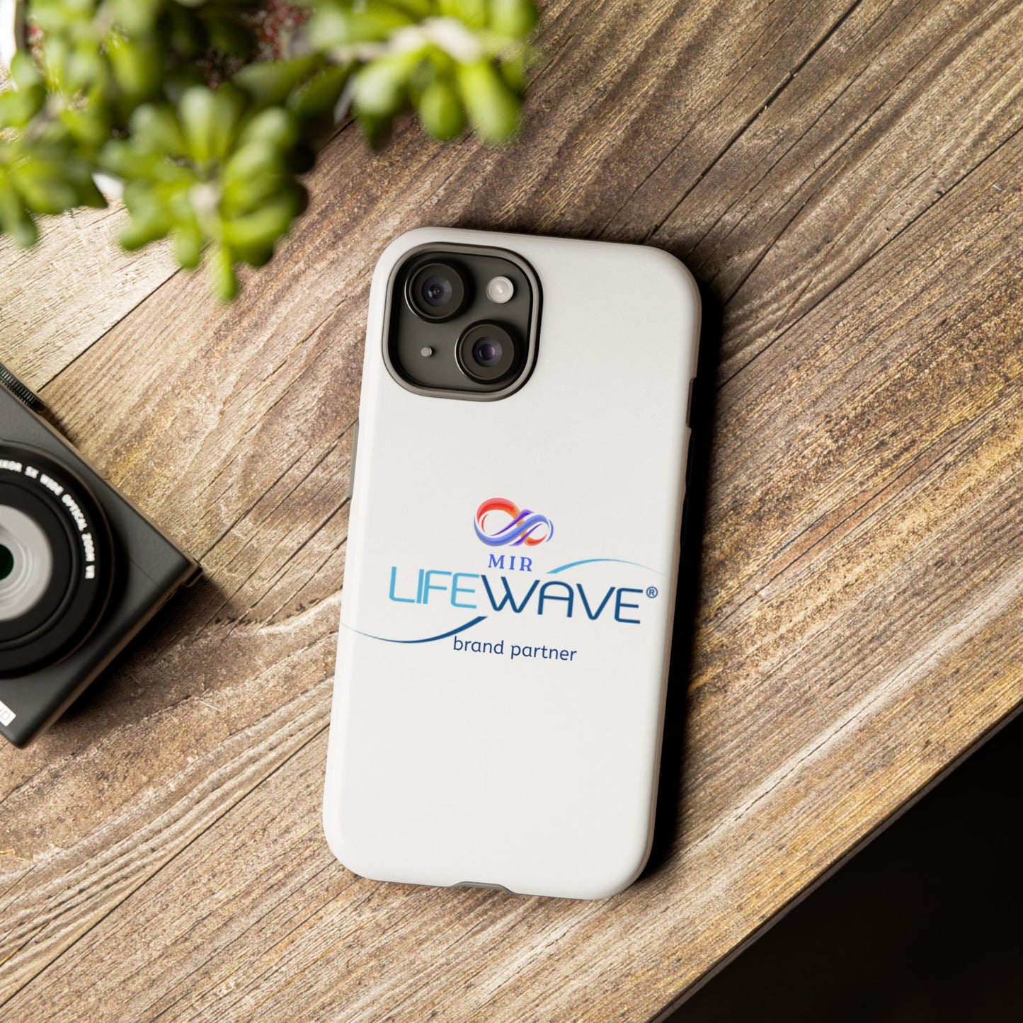 Husa Iphone- logo MIR SI LIFEWAVE PARTNER BRAND